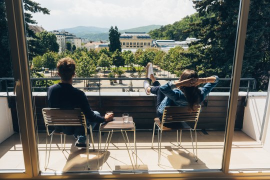 Zimmer mit Ausblick im Hotel At the Park in Baden, © Ian Ehm